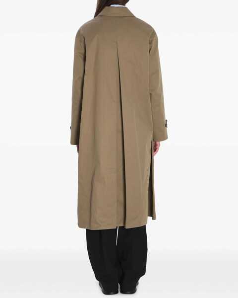 Paltoane THE ROW Lolana Coat In Cotton BROWN Femei (BM 19534355) 4