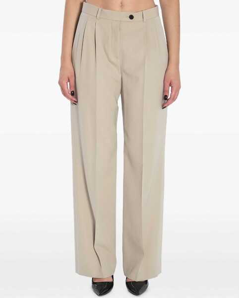 Pantaloni casual THE ROW Virgil Trousers In Virgin Wool GREY Femei (BM 19534367) 1