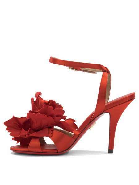 Sandale Ferragamo Sandals with flower 90 mm Red Femei (BM 19535529) 3