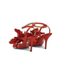 Sandale Dama - Sandale Ferragamo Sandals with flower 90 mm Red Femei (BM 19535529) - B-mall.ro
