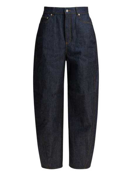 Blugi drepti Givenchy Raw Cocoon Jeans Blue Femei (BM 19535604) 1