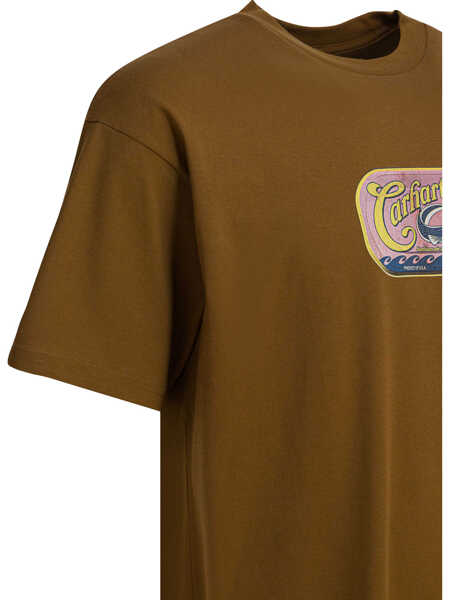 Tricouri Carhartt S/S Sardinas crew-neck T-shirt Brown Barbati (BM 19535634) 4