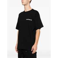 Tricouri Carhartt pentru Barbati - Tricouri Carhartt S/S Archive Script crew-neck T-shirt Black Barbati (BM 19535637) - B-mall.ro
