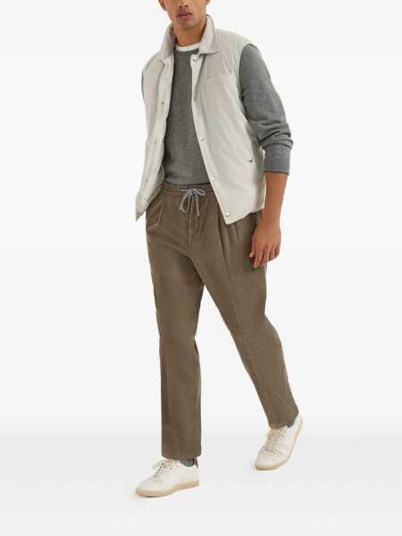 Pantaloni casual Brunello Cucinelli Leisure fit cotton pants Green Barbati (BM 19535655) 2