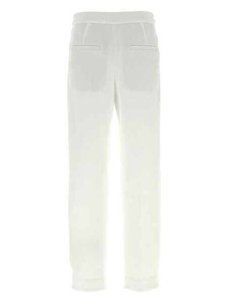Pantaloni Brunello Cucinelli Baggy cotton tailored pants White Femei (BM 19535661) 2