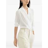 Camasi office Dama - Camasi office Brunello Cucinelli Silk body shirt White Femei (BM 19535667) - B-mall.ro