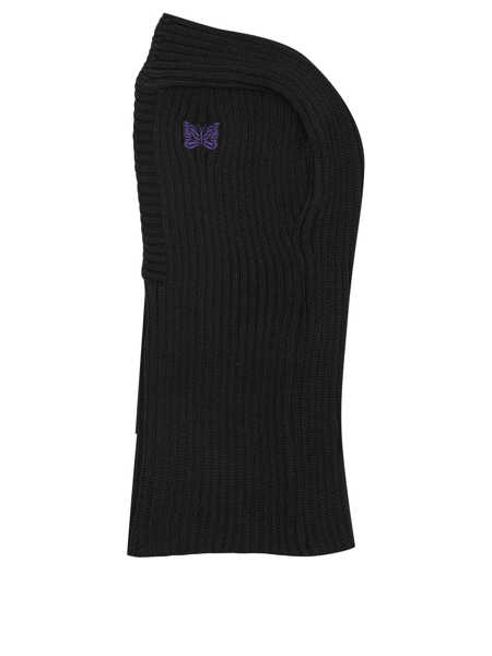 Sepci NEEDLES Merino wool balaclava Black Barbati (BM 19535763) 2