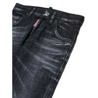Blugi drepti pentru Baieti - Blugi drepti DSQUARED2 5 pockets Black   Baieti (BM 19535814) - B-mall.ro