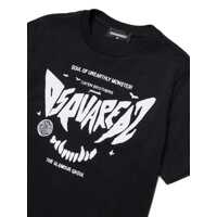 Tricouri pentru Fete - Tricouri DSQUARED2 T-shirts Black   Fete (BM 19535823) - B-mall.ro