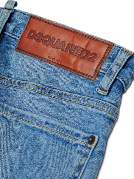 Blugi drepti DSQUARED2 5 pockets Blue Baieti (BM 19535826) 4