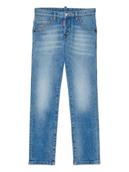 Blugi drepti DSQUARED2 5 pockets Blue Baieti (BM 19535826) 1