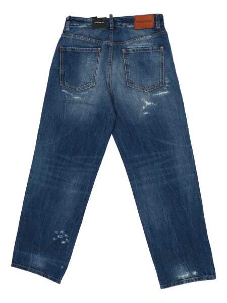 Blugi drepti DSQUARED2 5 pockets Blue Baieti (BM 19535835) 2