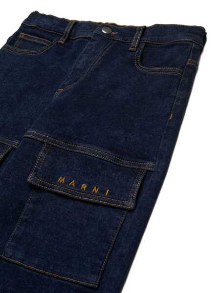 Blugi drepti Marni 5 pockets Blue Baieti (BM 19535958) 3