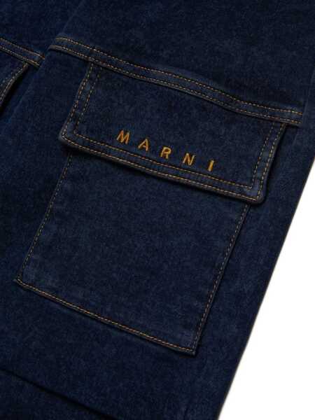 Blugi drepti Marni 5 pockets Blue Baieti (BM 19535958) 4