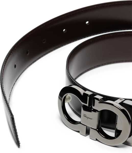 Curele Ferragamo Leather Belt BLACK Barbati (BM 19538234) 3