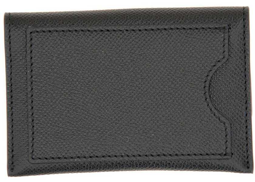 Portofele Ferragamo Leather Card Holder BLACK Femei (BM 19538252) 3