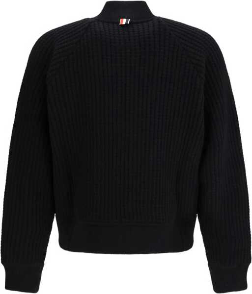 Bomber jacket Thom Browne Knit Bomber Jacket BLACK Barbati (BM 19538288) 3