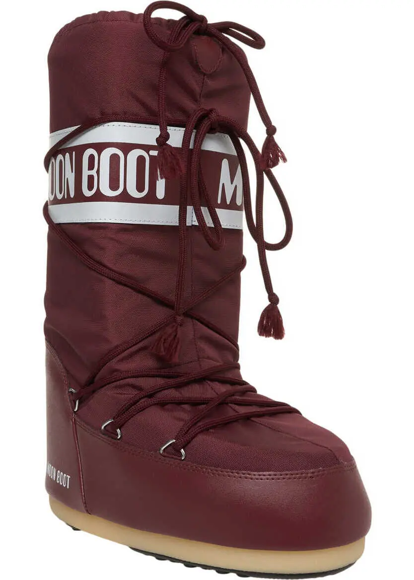 Cizme de iarna Moon Boot Nylon boots ICON NYLON Red Femei (BM 19538297) 3