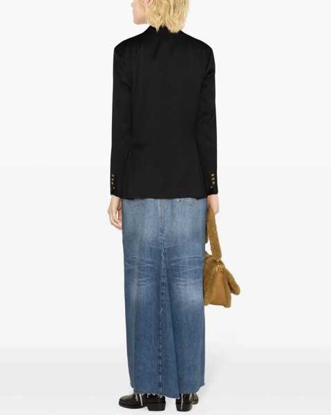 Sacouri Golden Goose Double-Breasted Jacket BLACK Femei (BM 19538324) 4