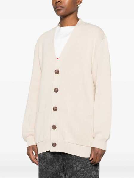 Cardigane Golden Goose Cardigan With Logo BEIGE Femei (BM 19538330) 3