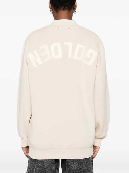 Cardigane Golden Goose Cardigan With Logo BEIGE Femei (BM 19538330) 4