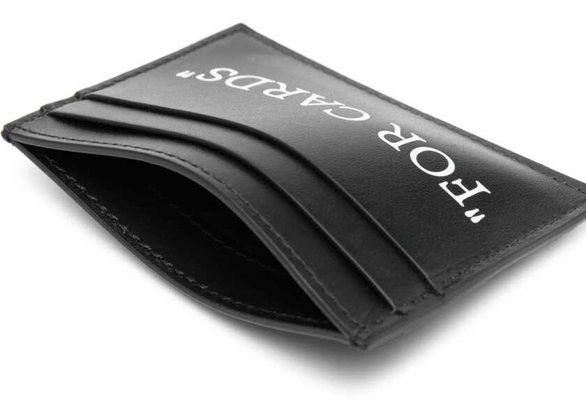Portofele Off-White Quota Card Holder BLACK Barbati (BM 19538333) 3