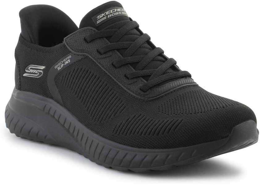 Pantofi alergare SKECHERS Slip-Ins BOBS Sport Squad Chaos - Current Muse Black Black Femei (BM 19538345) 1