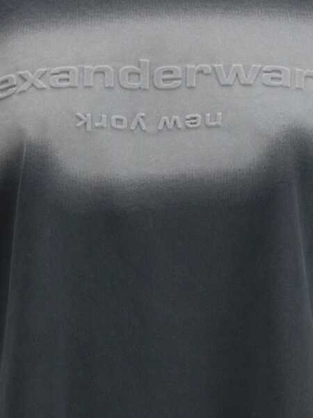 Tricouri Alexander Wang Reflective Halo Print Logo long-sleeve T-shirt WASHED BLACK Femei (BM 19538378) 2