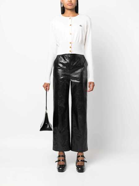 Cardigane Vivienne Westwood Bea crop Cardigan DUSTY WHITE Femei (BM 19538393) 2