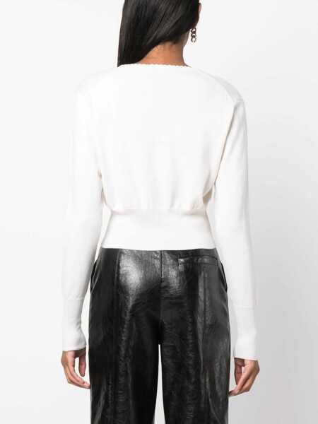 Cardigane Vivienne Westwood Bea crop Cardigan DUSTY WHITE Femei (BM 19538393) 4