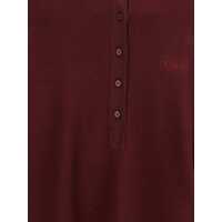 Tricouri Dama - Tricouri Chloe Hanley ribbed long-sleeve T-shirt BURGUNDY Femei (BM 19538396) - B-mall.ro