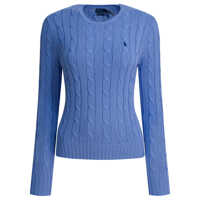 Pulovere Crew-neck cable-knit sweater with logo Femei