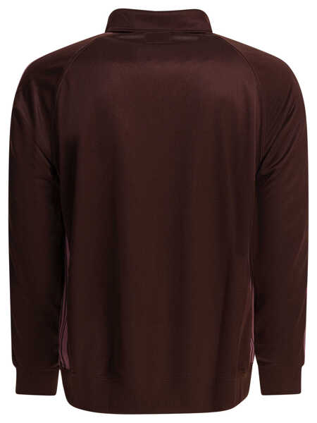 Hanorace NEEDLES Poly Smooth zippered sweatshirt Bordeaux Barbati (BM 19538478) 2