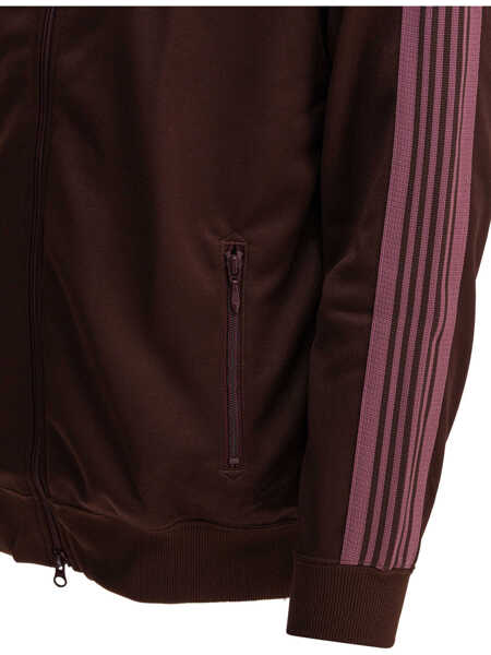Hanorace NEEDLES Poly Smooth zippered sweatshirt Bordeaux Barbati (BM 19538478) 4