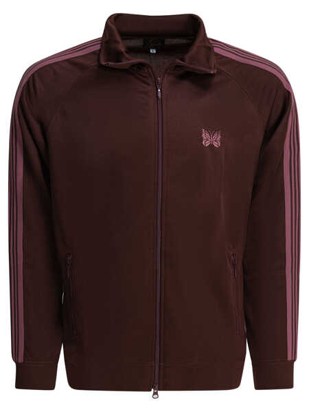 Hanorace NEEDLES Poly Smooth zippered sweatshirt Bordeaux Barbati (BM 19538478) 1