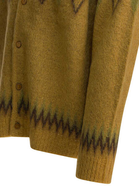 Cardigane NEEDLES Mohair cardigan Yellow Barbati (BM 19538481) 4