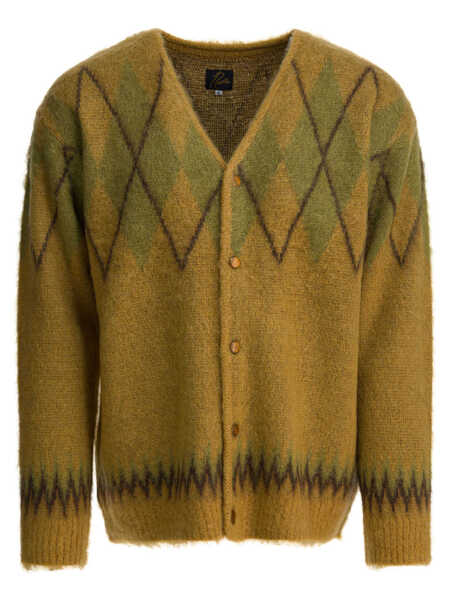 Cardigane NEEDLES Mohair cardigan Yellow Barbati (BM 19538481) 1