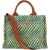 Marni Fabric Tote Bag GARDEN GREEN
