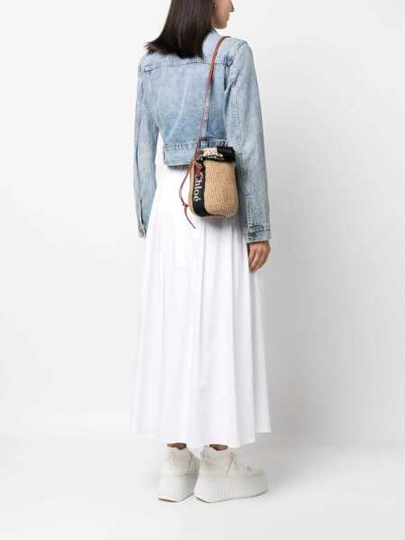 Genti de mana Chloe Woody Bucket Bag BLACK - BEIGE 1 Femei (BM 19542146) 2