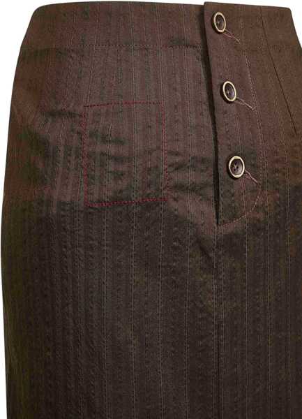 Fuste casual UMA WANG Midi Gad Skirt BROWN Femei (BM 19542251) 3