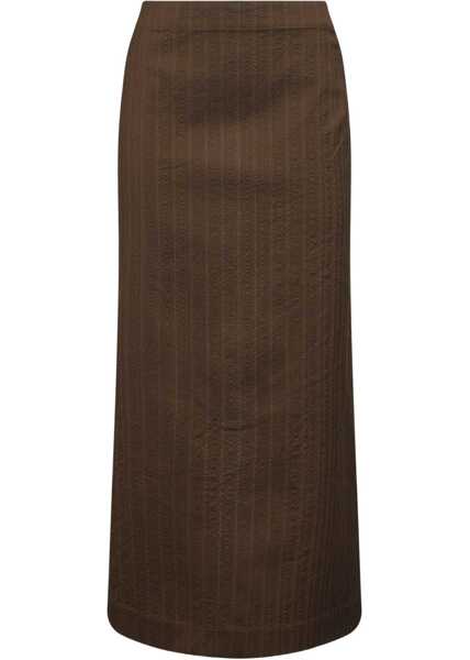 Fuste casual UMA WANG Midi Gad Skirt BROWN Femei (BM 19542251) 1