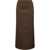 UMA WANG Midi "Gad" Skirt BROWN