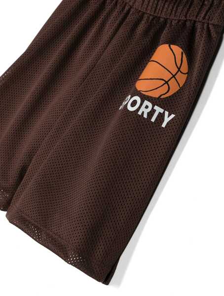 Pantaloni scurti MINI RODINI Bermuda Shorts Sport BROWN Baieti (BM 19542338) 3