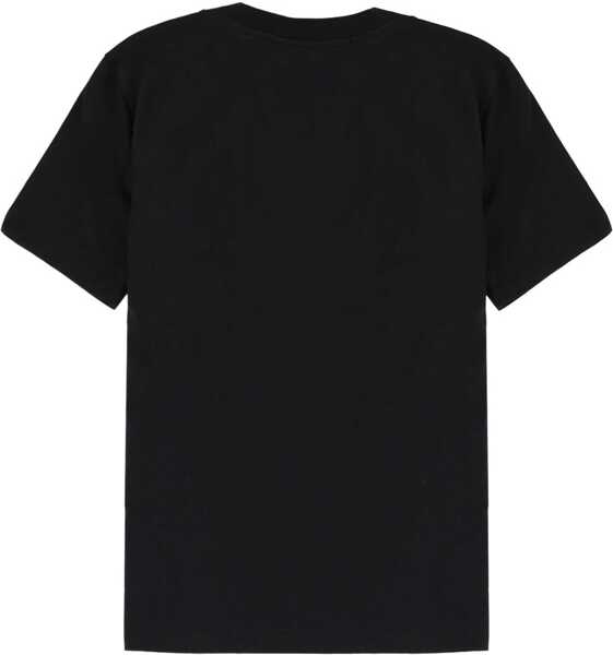 Tricouri MSGM Monogram Logo T-Shirt BLACK Femei (BM 19542575) 2