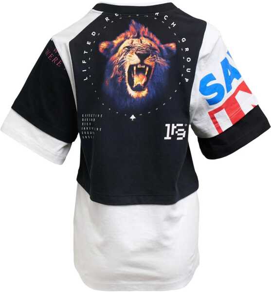 Tricouri MARINE SERRE Regenerated Graphic T-Shirt WHITE Femei (BM 19542590) 2