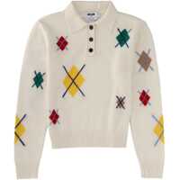 Tricouri Polo Polo Shirt With "Argyle Multicolor" Pattern Femei