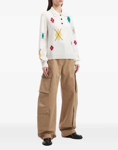 Pantaloni casual MSGM Cargo Pants BEIGE Femei (BM 19542605) 2