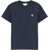 MAISON KITSUN&Eacute; "Fox Head" T-Shirt BLUE