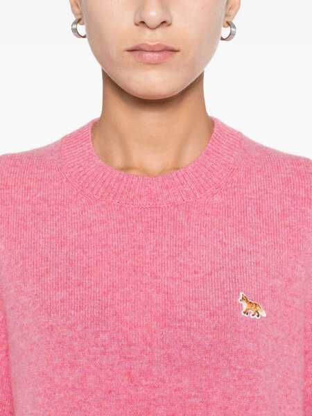 Pulovere MAISON KITSUN Baby Fox Sweater PINK Femei (BM 19542644) 5