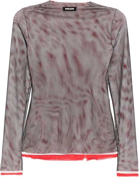 Bluze MSGM Long-Sleeved Top BLACK Femei (BM 19542647) 2